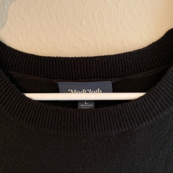 ModCloth Charter School Black Sleeveless Sweater - Picture 6 of 9